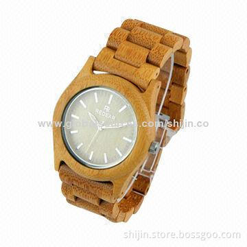 Fashion bamboo wooden watch, natural and environment-friendly, China manufacturer